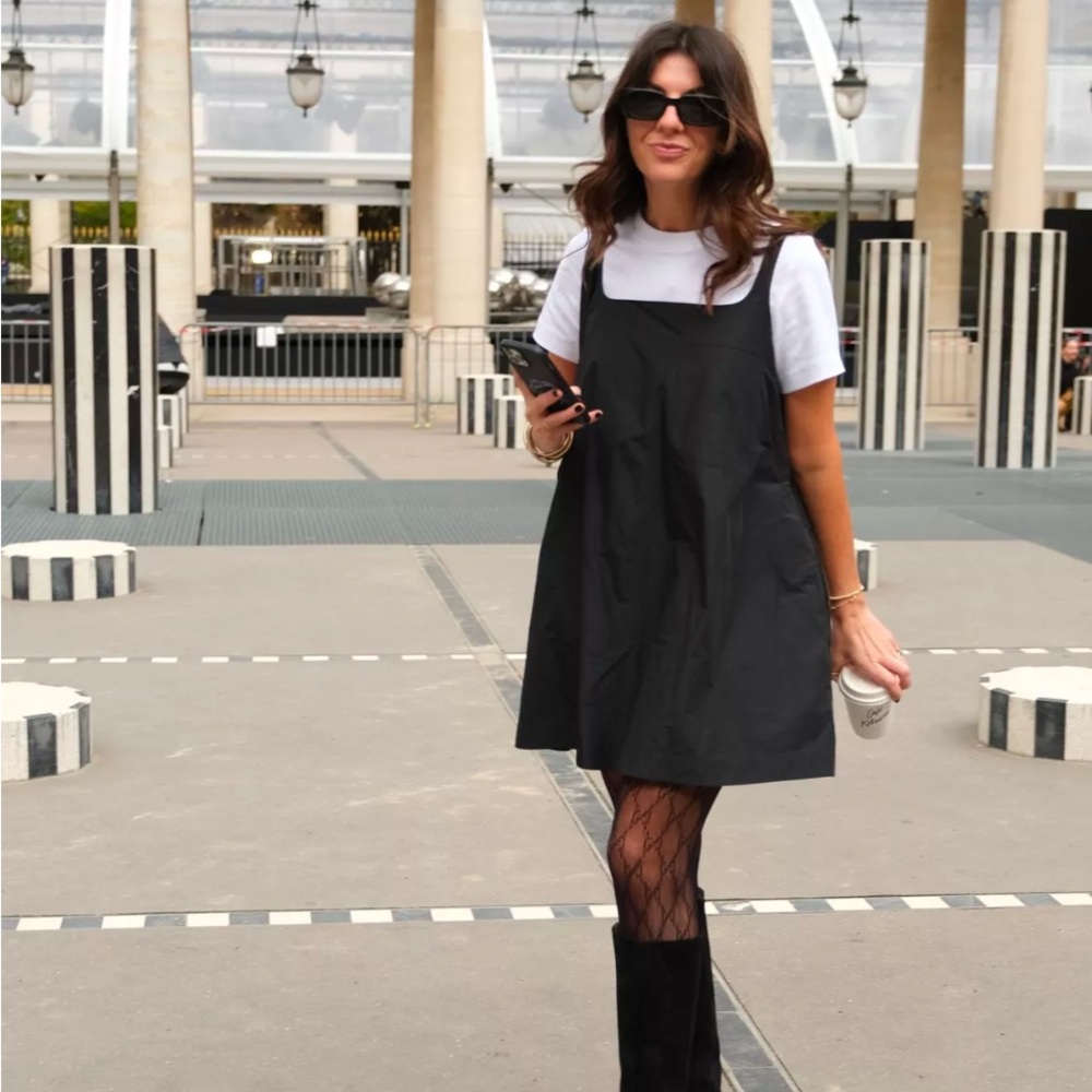 Brand new with tags black large COS panel dress